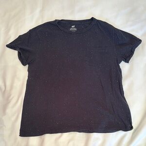 H&M Black Speckled T-Shirt